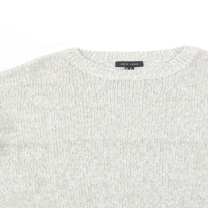 Womens UK Size M New Look Grey Pullover Jumper