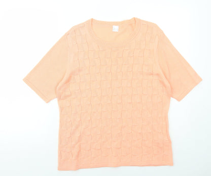 Womens UK Size 16 Preworn Pink Pullover Jumper