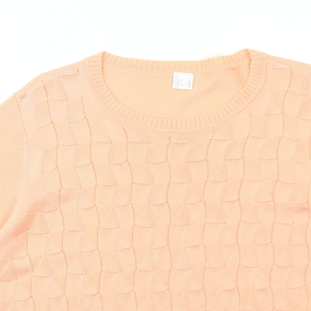 Womens UK Size 16 Preworn Pink Pullover Jumper