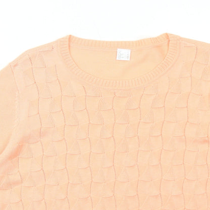 Womens UK Size 16 Preworn Pink Pullover Jumper