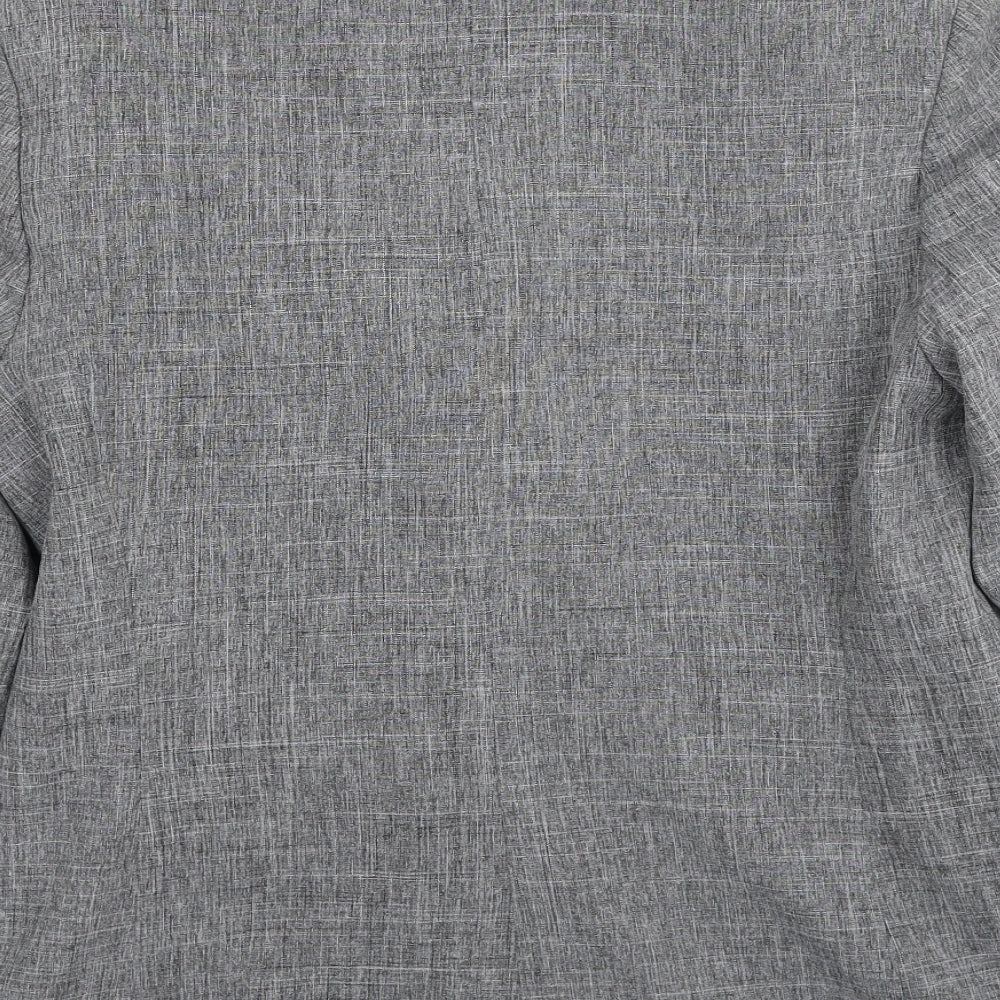 EWM Womens Grey Polyester Jacket Suit Jacket Size 12