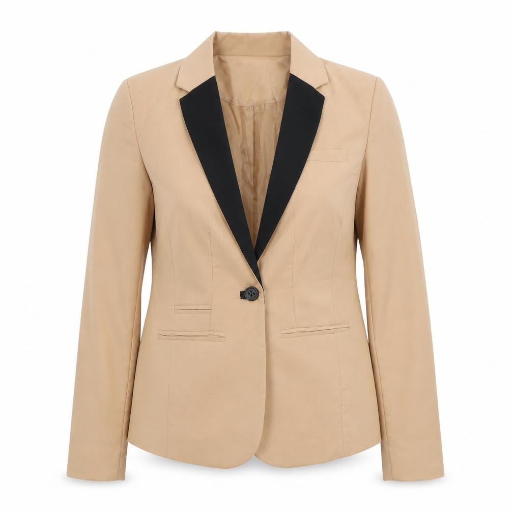 Womens UK Size S Bershka Regular Beige Blazer