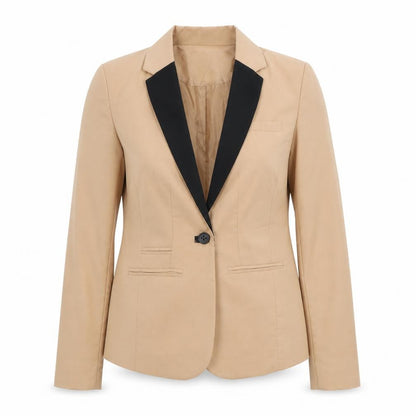 Womens UK Size S Bershka Regular Beige Blazer