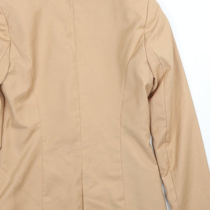 Bershka Womens Beige Polyester Jacket Blazer Size S
