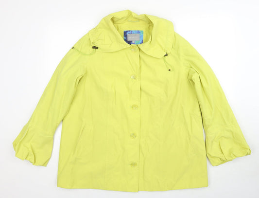 Per Una Womens Yellow Jacket Size 18 Button