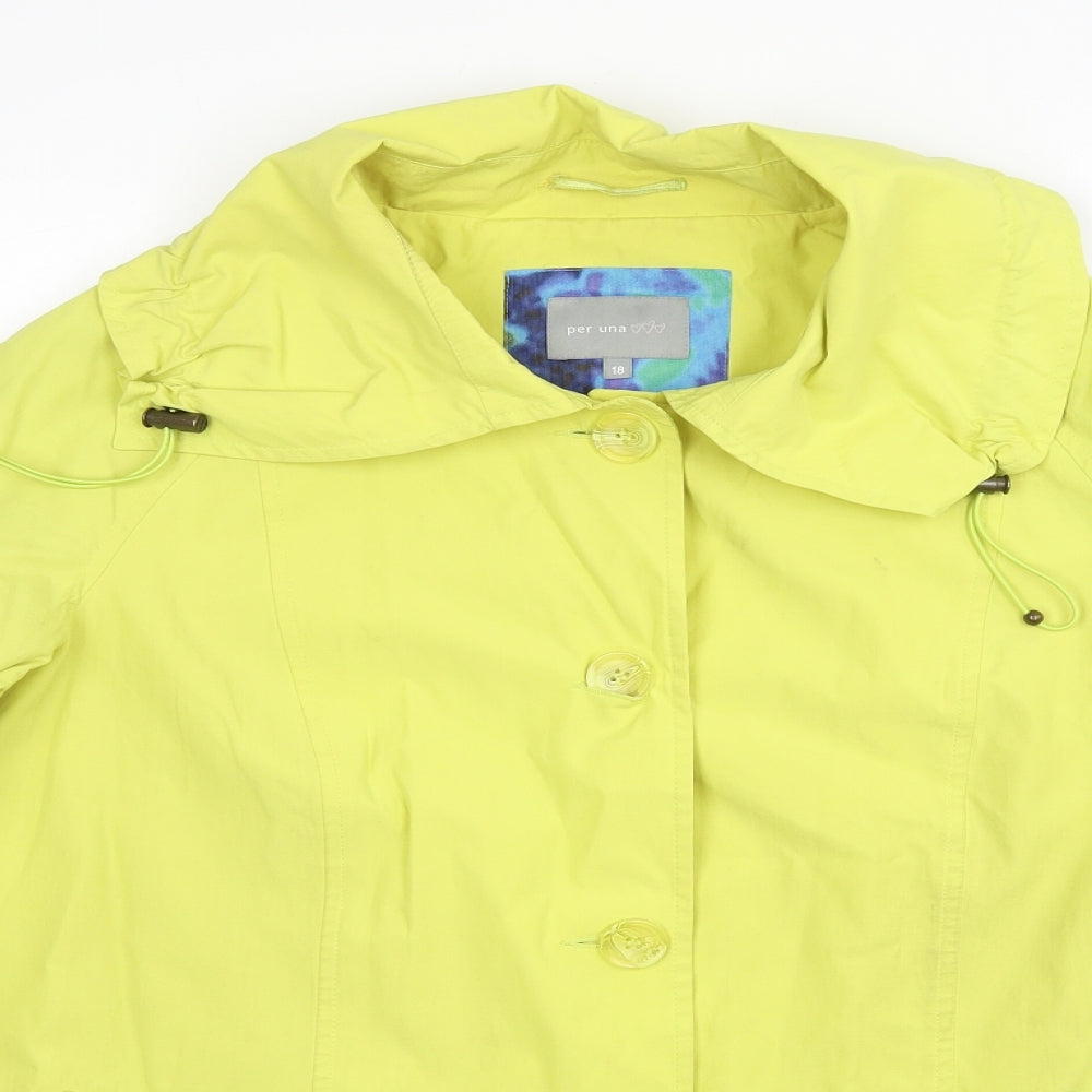 Womens UK Size 18 Per Una Yellow Jacket