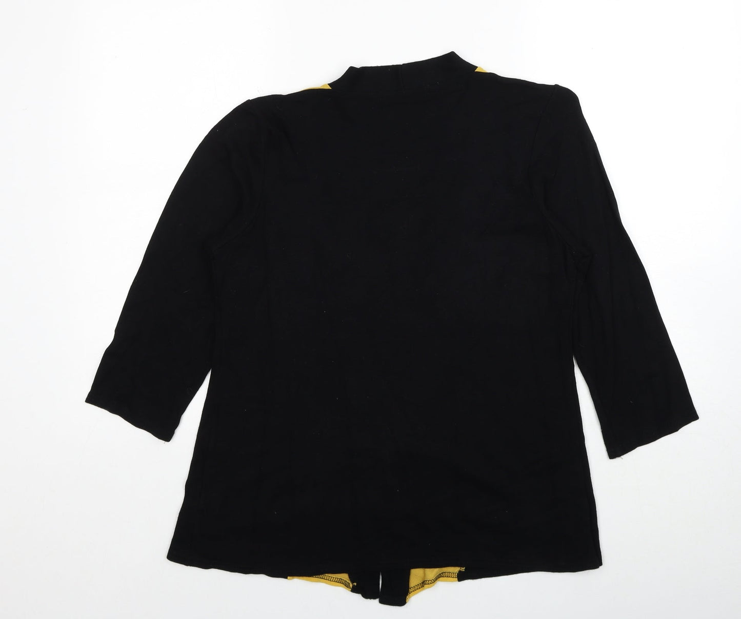 Just Elegance Womens Black V-Neck Striped Viscose Pullover Jumper Size 14 - Twin Set