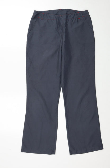 Womens UK Size 10 Dorothy Perkins Regular Fit Carpenter Grey Trousers