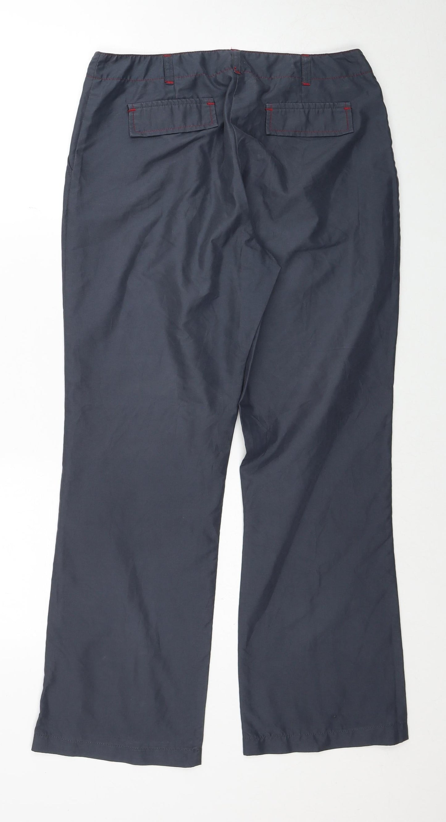 Womens UK Size 10 Dorothy Perkins Regular Fit Carpenter Grey Trousers