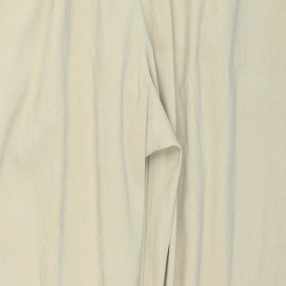 Elisabeth Womens Beige Polyester Trousers Size 22 Regular Zip