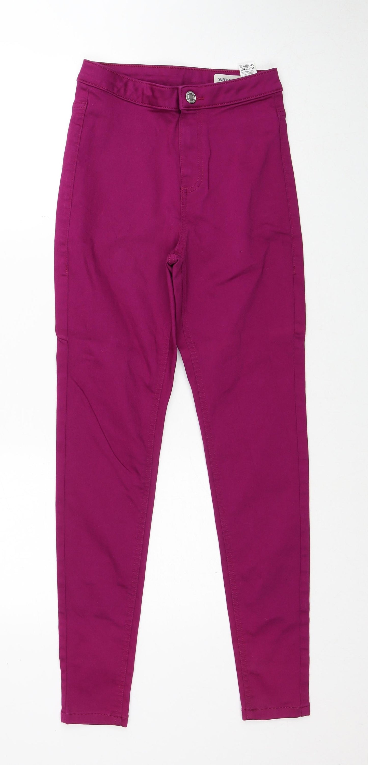 Womens UK Size 8 Marks and Spencer Regular Fit Skinny Purple Jeans