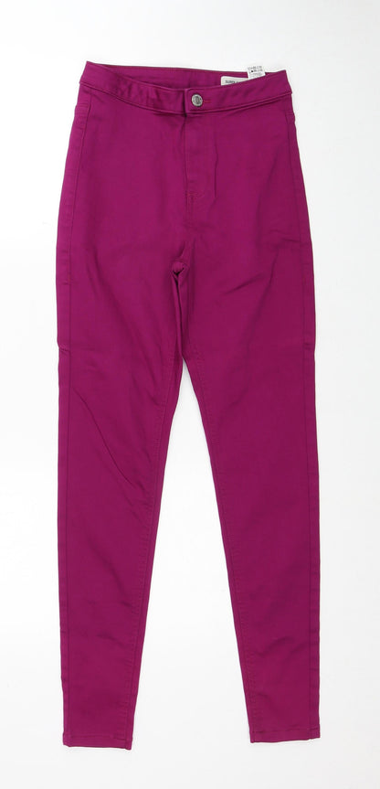 Womens UK Size 8 Marks and Spencer Regular Fit Skinny Purple Jeans