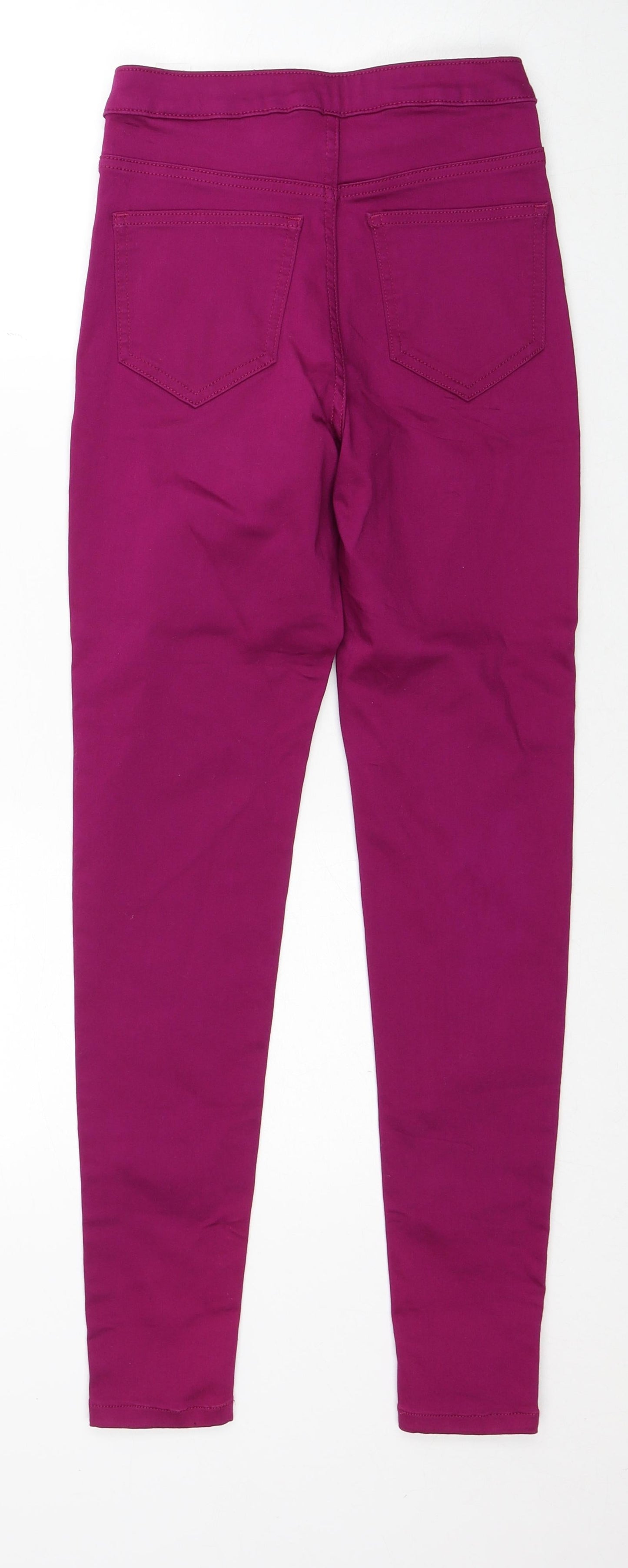 Womens UK Size 8 Marks and Spencer Regular Fit Skinny Purple Jeans