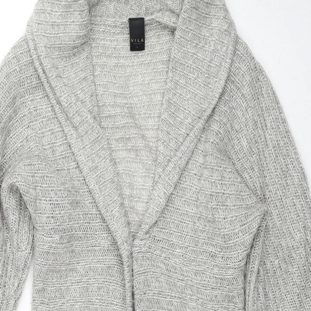 Womens UK Size S VILA Grey Cardigan Jumper