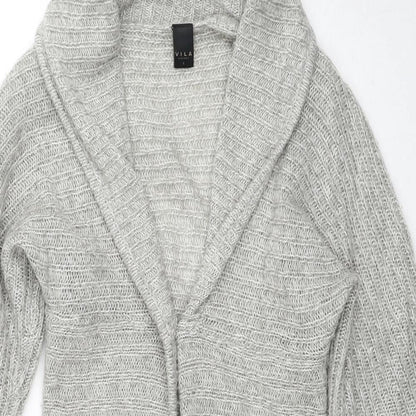 Womens UK Size S VILA Grey Cardigan Jumper
