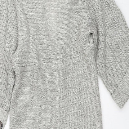 Womens UK Size S VILA Grey Cardigan Jumper