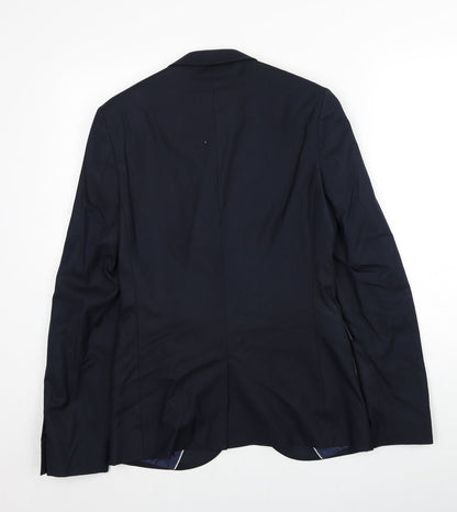 Mens UK Size 36 Topman Regular Blue Suit Jacket
