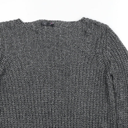 Womens UK Size 14 Marks and Spencer Grey Pullover Jumper