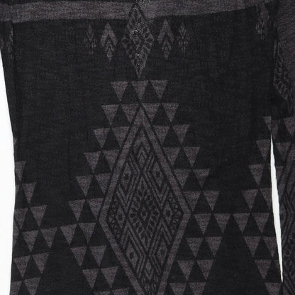 Womens UK Size S Ginger G Black Cardigan Jumper