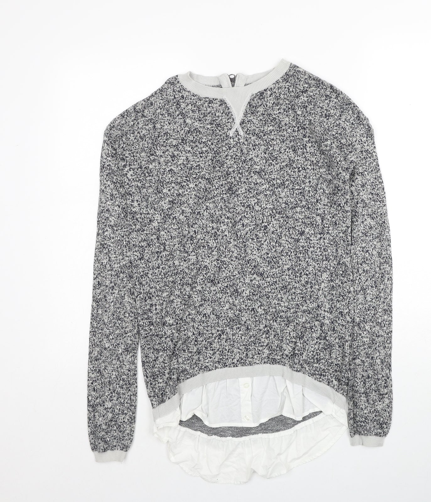 Womens UK Size 6 NEXT Grey Pullover Jumper