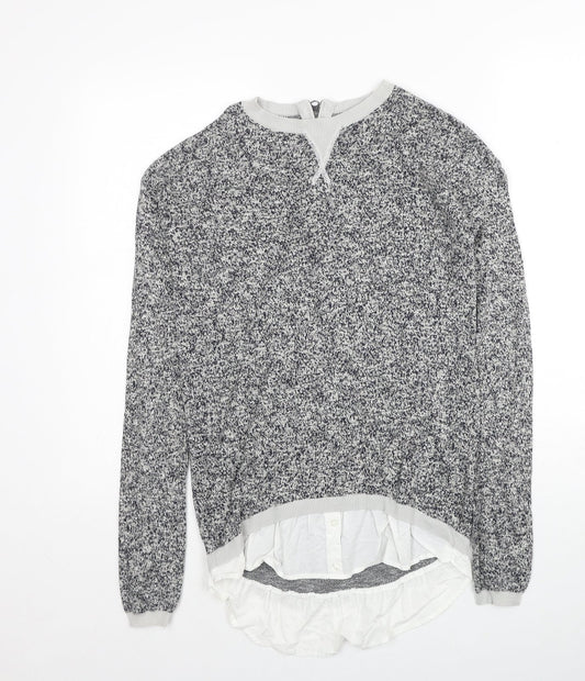 Womens UK Size 6 NEXT Grey Pullover Jumper