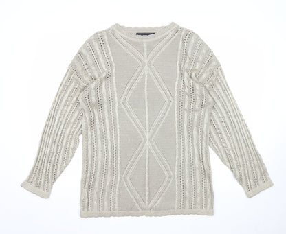 Womens UK Size One Size Casamia Gold Pullover Jumper