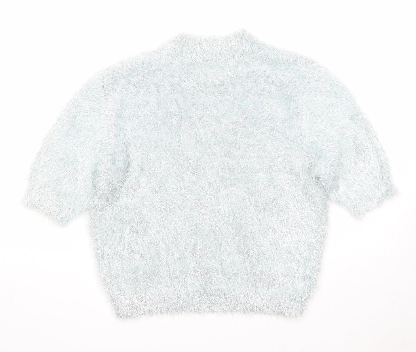 Womens UK Size M Papaya Silver Pullover Jumper