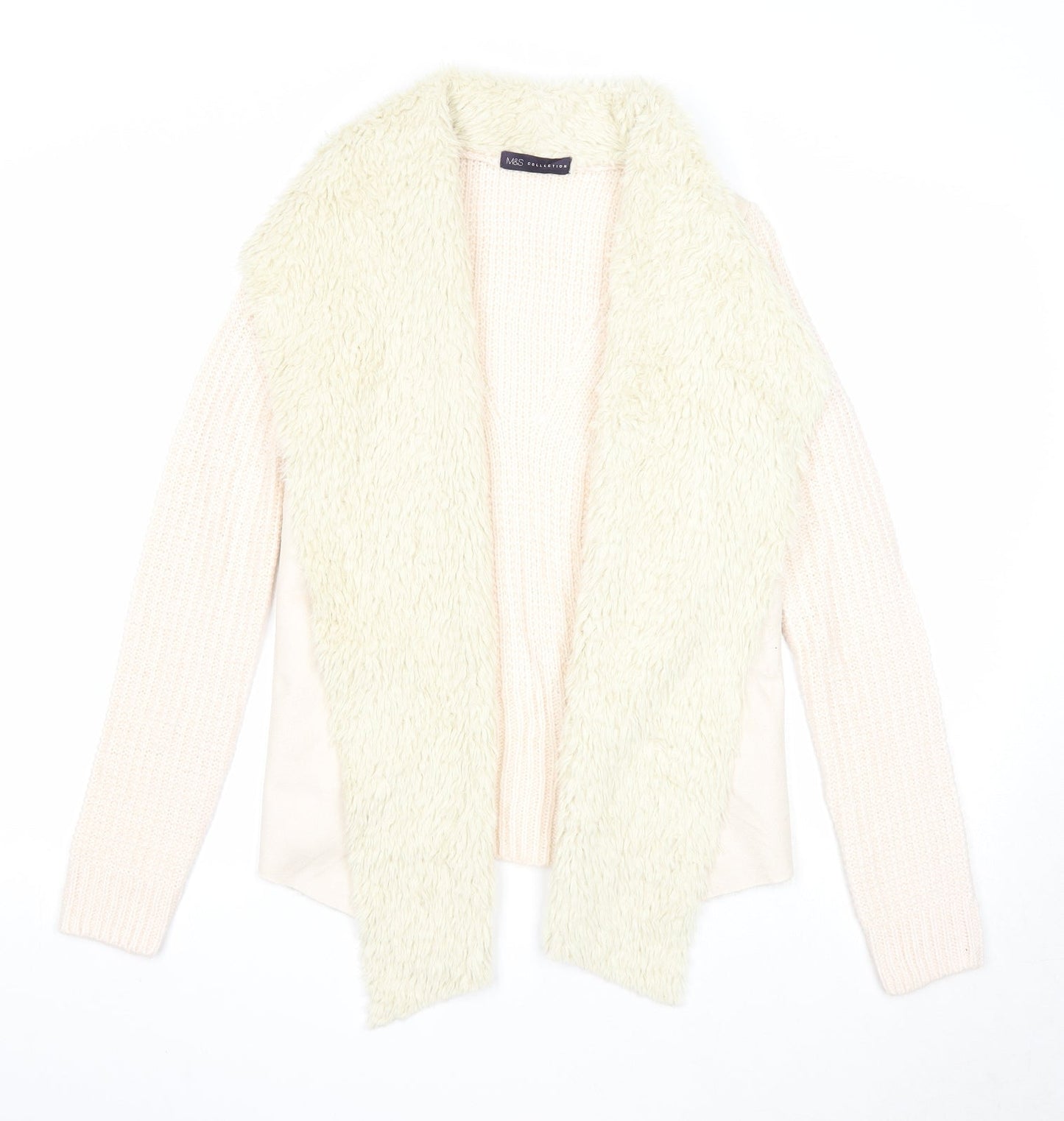 Womens UK Size S Marks and Spencer Ivory Cardigan Jumper