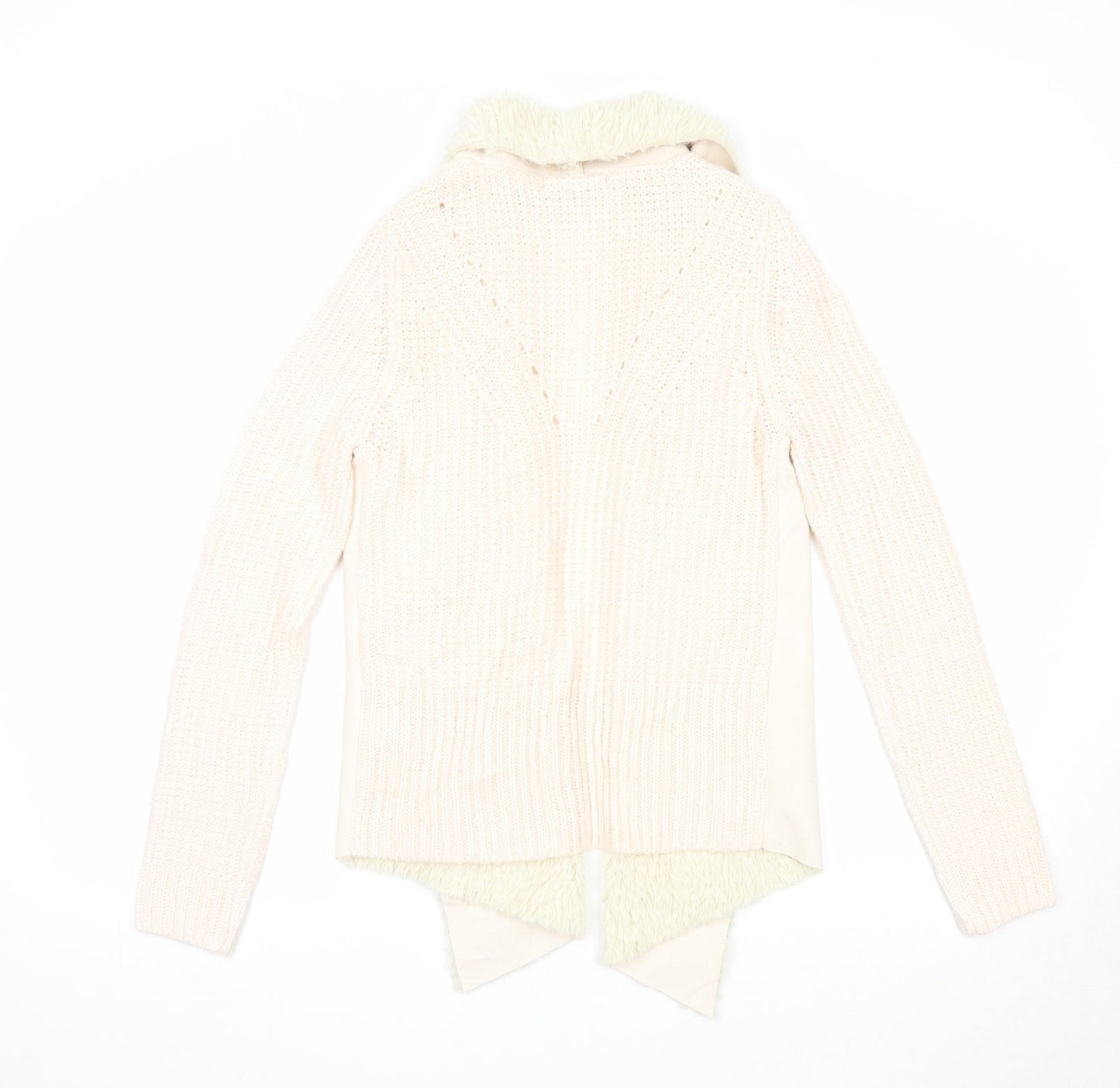 Womens UK Size S Marks and Spencer Ivory Cardigan Jumper