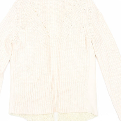 Womens UK Size S Marks and Spencer Ivory Cardigan Jumper