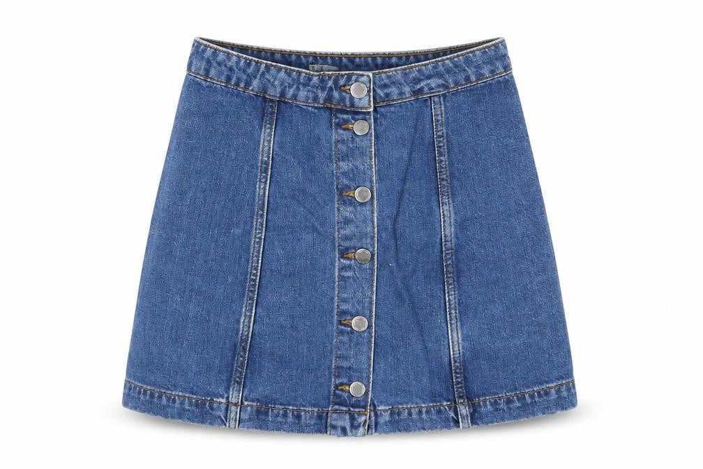 Womens UK Size 26 in Topshop A-Line Denim Skirt