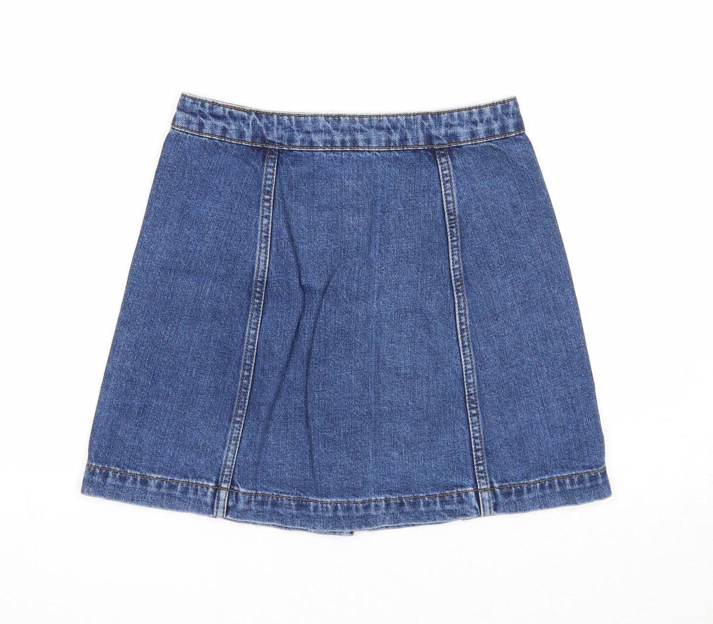 Womens UK Size 26 in Topshop A-Line Denim Skirt