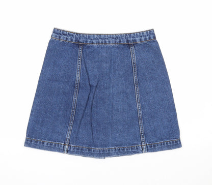 Womens UK Size 26 in Topshop A-Line Denim Skirt
