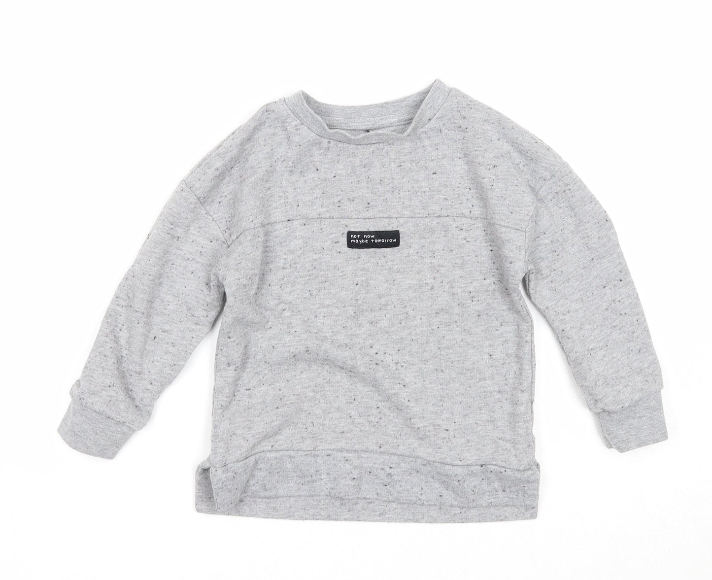 George Boys Grey Polyester Pullover Sweatshirt Size 2-3 Years Pullover