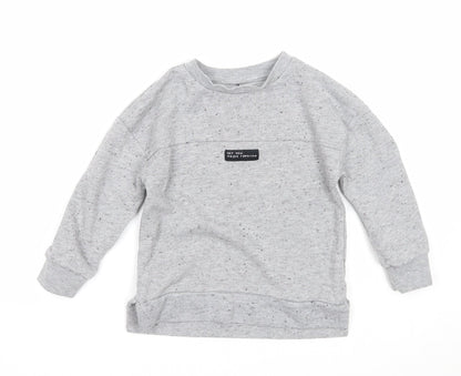 George Boys Grey Polyester Pullover Sweatshirt Size 2-3 Years Pullover