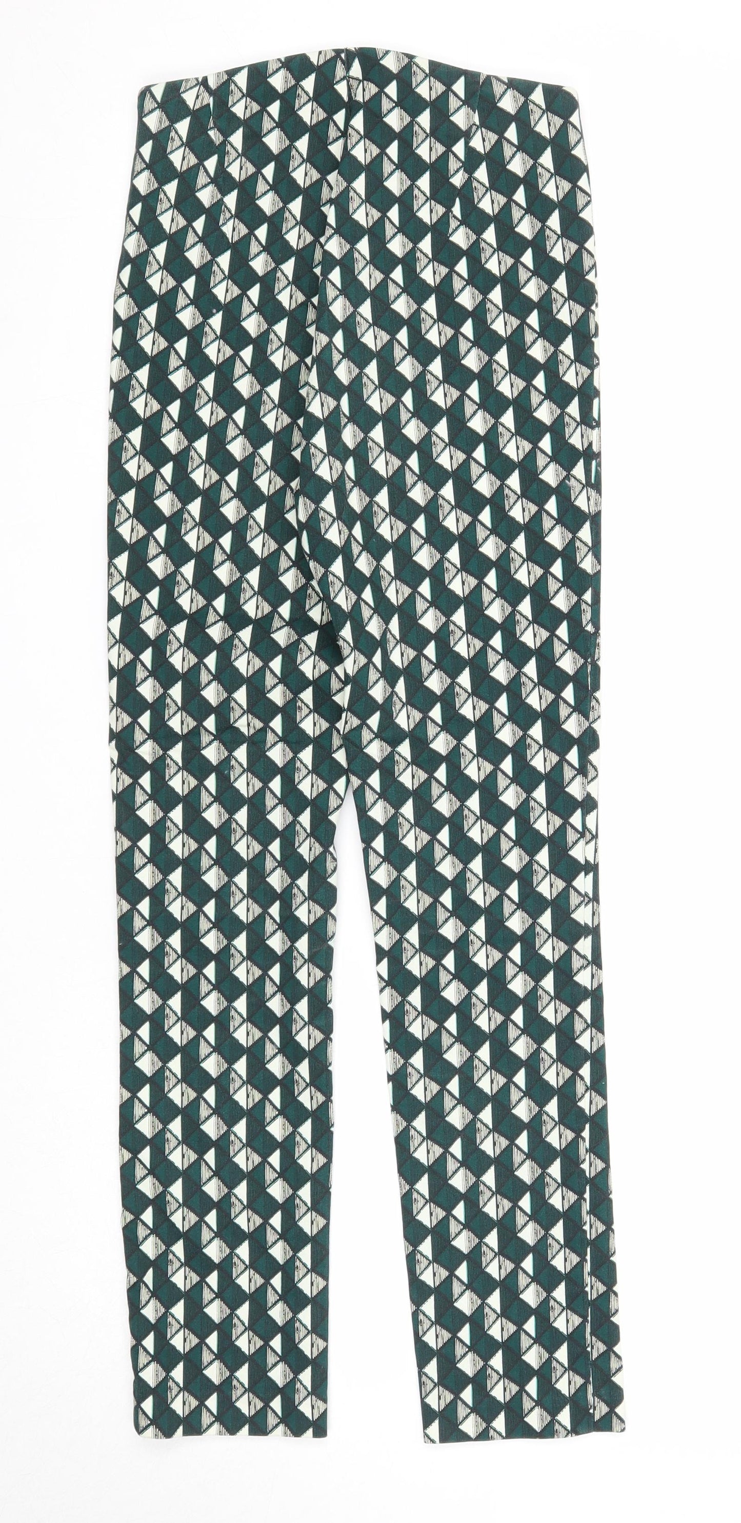Womens UK Size 6 H&M Regular Fit  Green Trousers