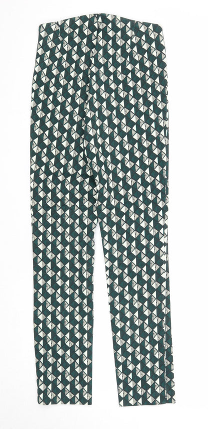 Womens UK Size 6 H&M Regular Fit  Green Trousers