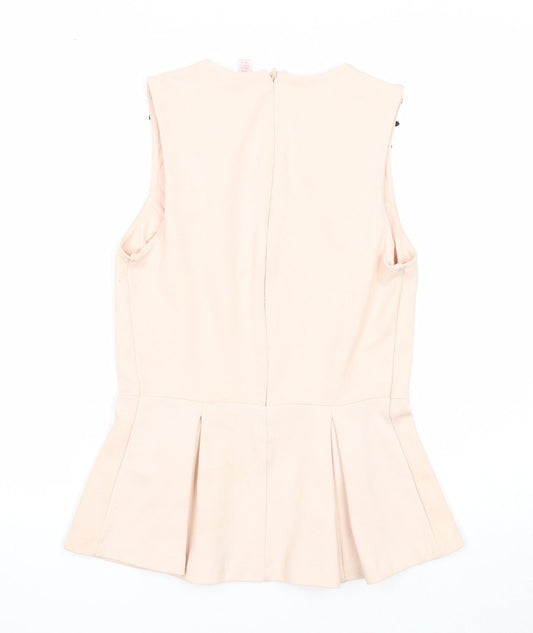 Womens UK Size 10 Lipsy Pink Basic Blouse