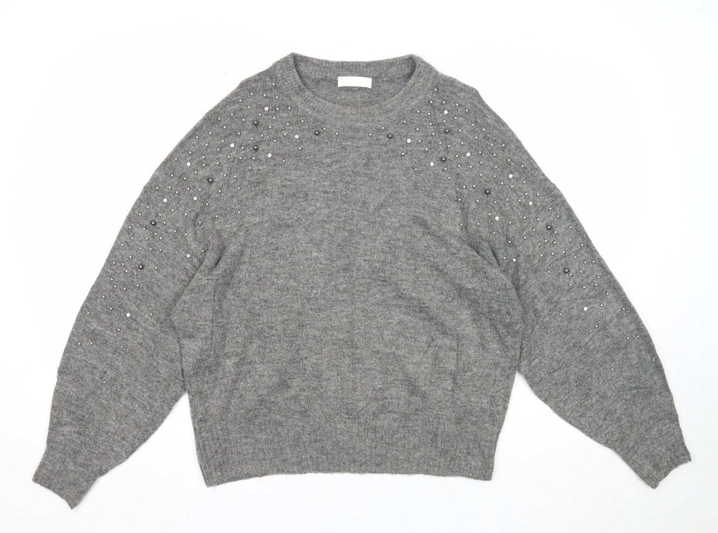 Womens UK Size M H&M Grey Pullover Jumper
