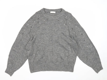 Womens UK Size M H&M Grey Pullover Jumper