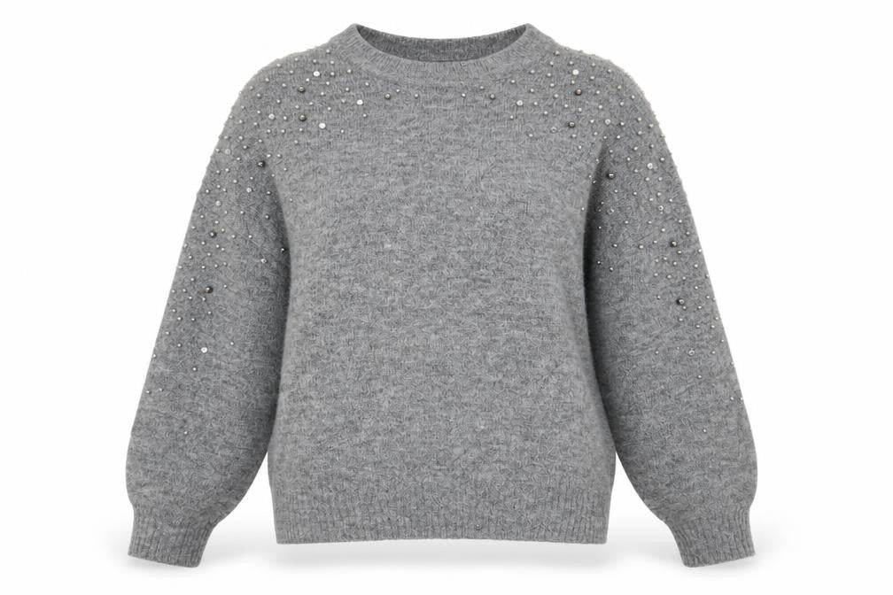 Womens UK Size M H&M Grey Pullover Jumper