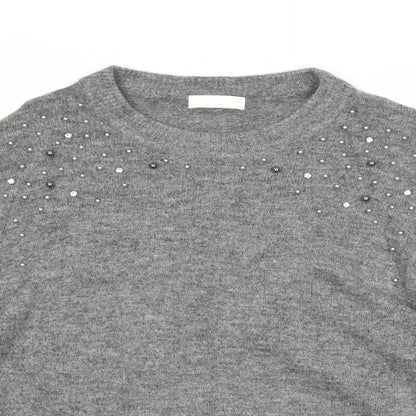 Womens UK Size M H&M Grey Pullover Jumper