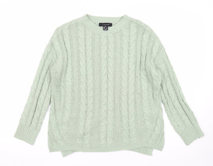 Womens UK Size 4 Atmosphere Green Pullover Jumper