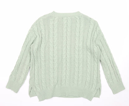 Womens UK Size 4 Atmosphere Green Pullover Jumper