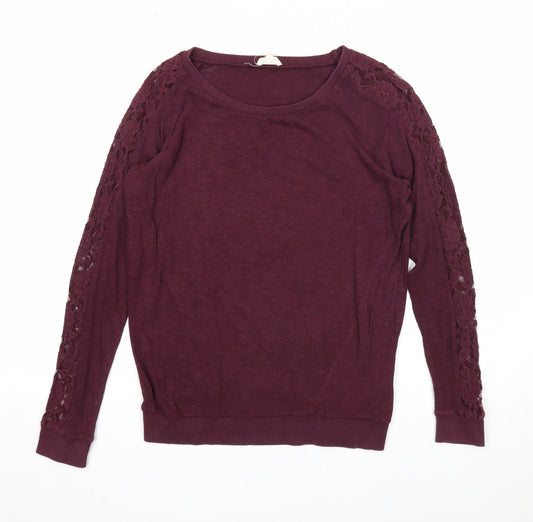 Womens UK Size 8 New Look Purple Pullover Jumper