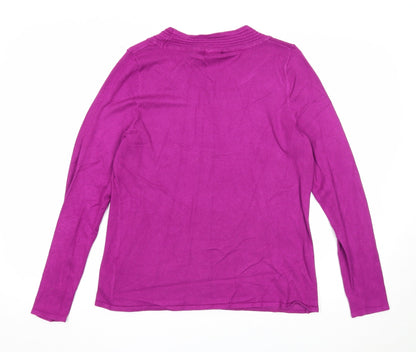 Womens UK Size S Sky Designs Purple Pullover Jumper