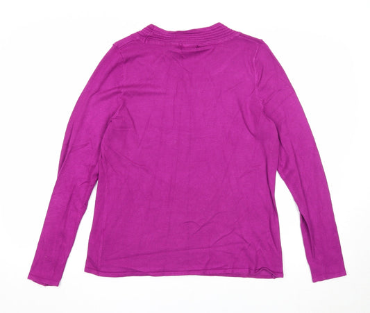 Womens UK Size S Sky Designs Purple Pullover Jumper