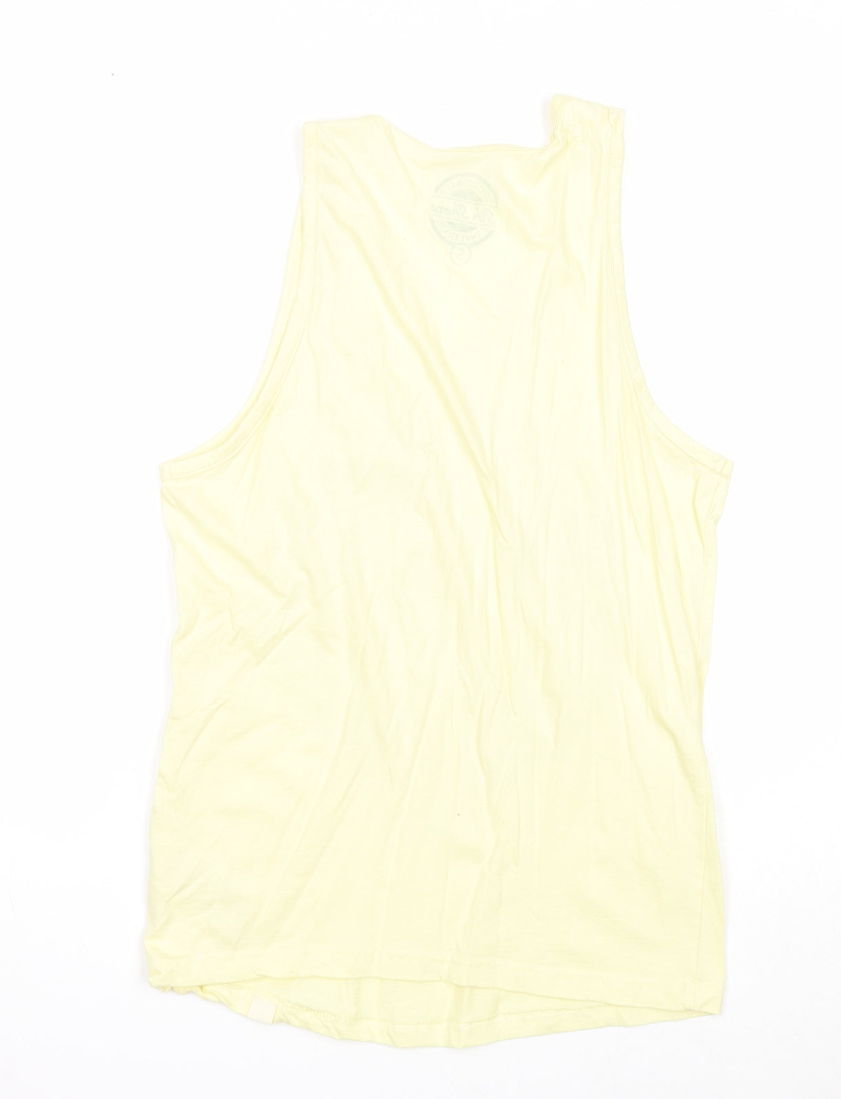 5th Shore Mens Yellow Cotton T-Shirt Size S Round Neck - Just Escaping