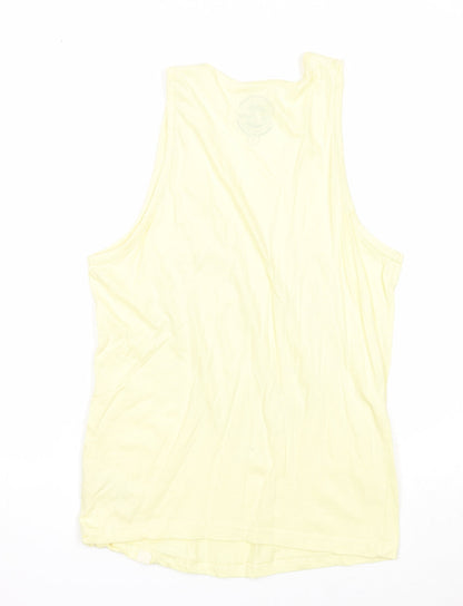 5th Shore Mens Yellow Cotton T-Shirt Size S Round Neck - Just Escaping
