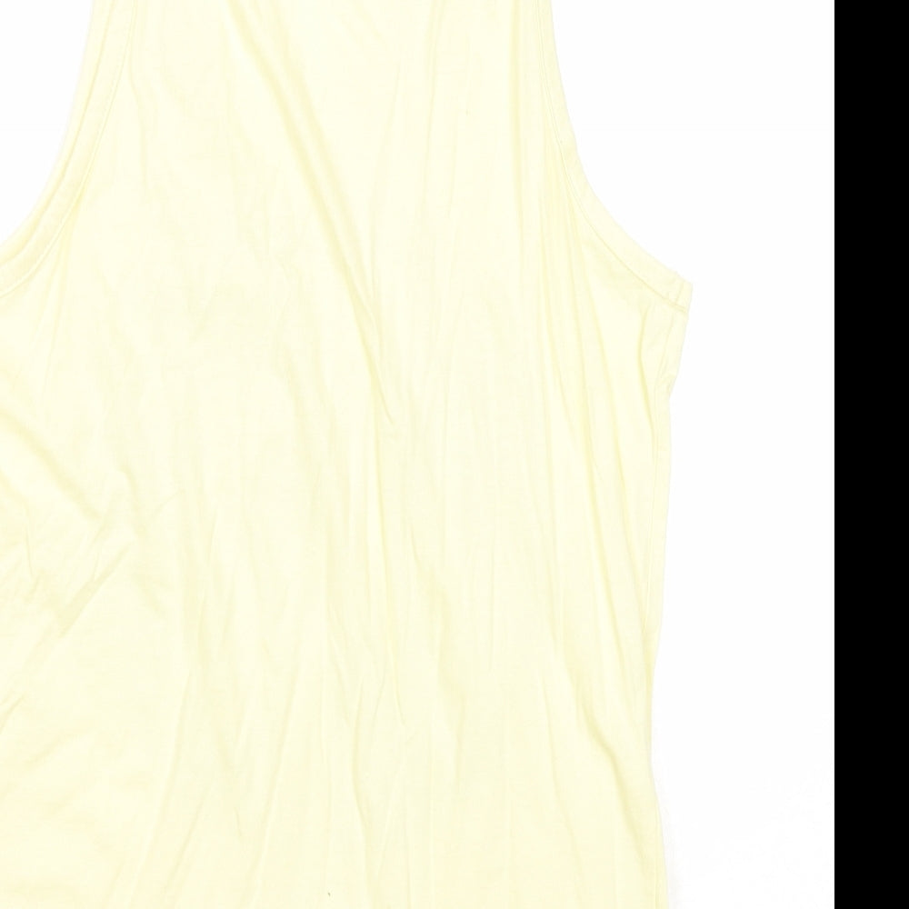 5th Shore Mens Yellow Cotton T-Shirt Size S Round Neck - Just Escaping